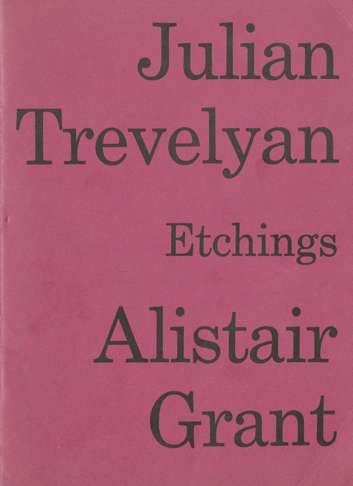 Julian Trevelyan / Alistair Grant Etchings — catalogue cover