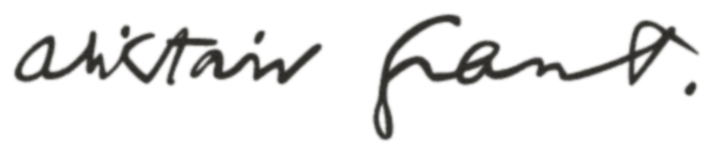 Alistair Grant signature